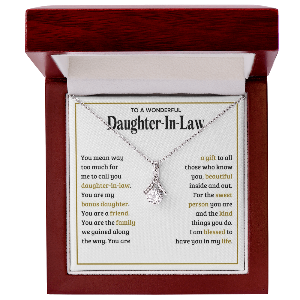 Alluring Beauty Necklace for Daughter-In-Law - Mother's Day Gift