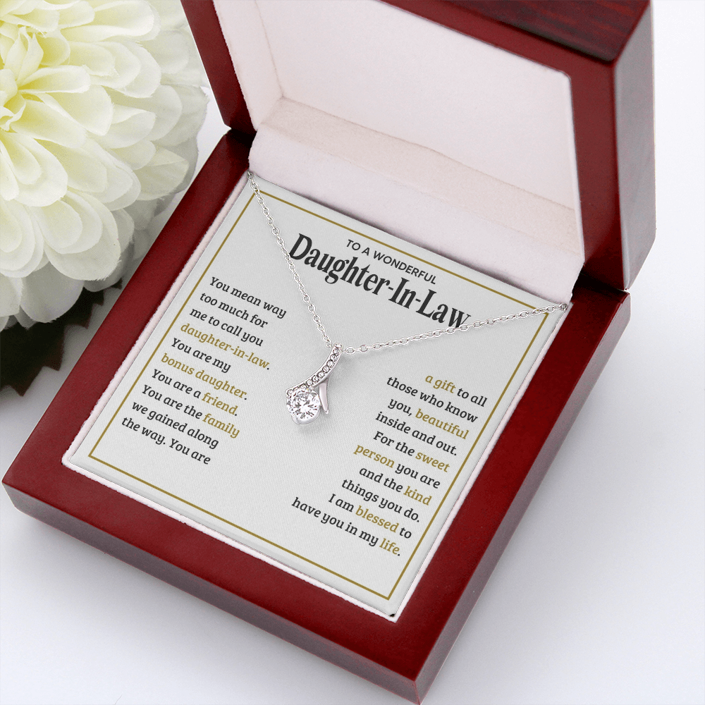 Alluring Beauty Necklace for Daughter-In-Law - Mother's Day Gift