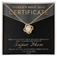 Love Knot Necklace – World's Best Mom Gift to Celebrate a Certified Super Mom - TreasuredTale