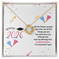 Love Knot Necklace - Senior Graduation, Gift for Daughter