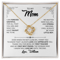 Love Knot Necklace for Mom from Son - Mother's Day Gifr