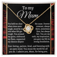 Love Knot Necklace – Heartfelt Gift for Mum Who Inspires with Strength, Kindness and Love - TreasuredTale