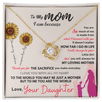 Love Knot Necklace for Mom from Daughter - Mother's Day Gift