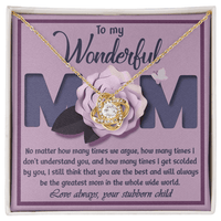 Love Knot Necklace – Stubborn Child Mom Gift - TreasuredTale