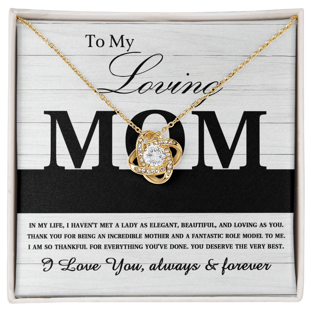 Love Knot Necklace – Gift for a Loving Mom Who's Beautiful, Elegant and Truly Inspiring - TreasuredTale