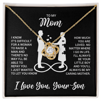 Love Knot Necklace for Mom from Son - Mother's Day Gifr - I Just Wanted to Let You Know