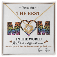 Love Knot Necklace – Personalized Funny Best Mom Gift from Daughter - TreasuredTale