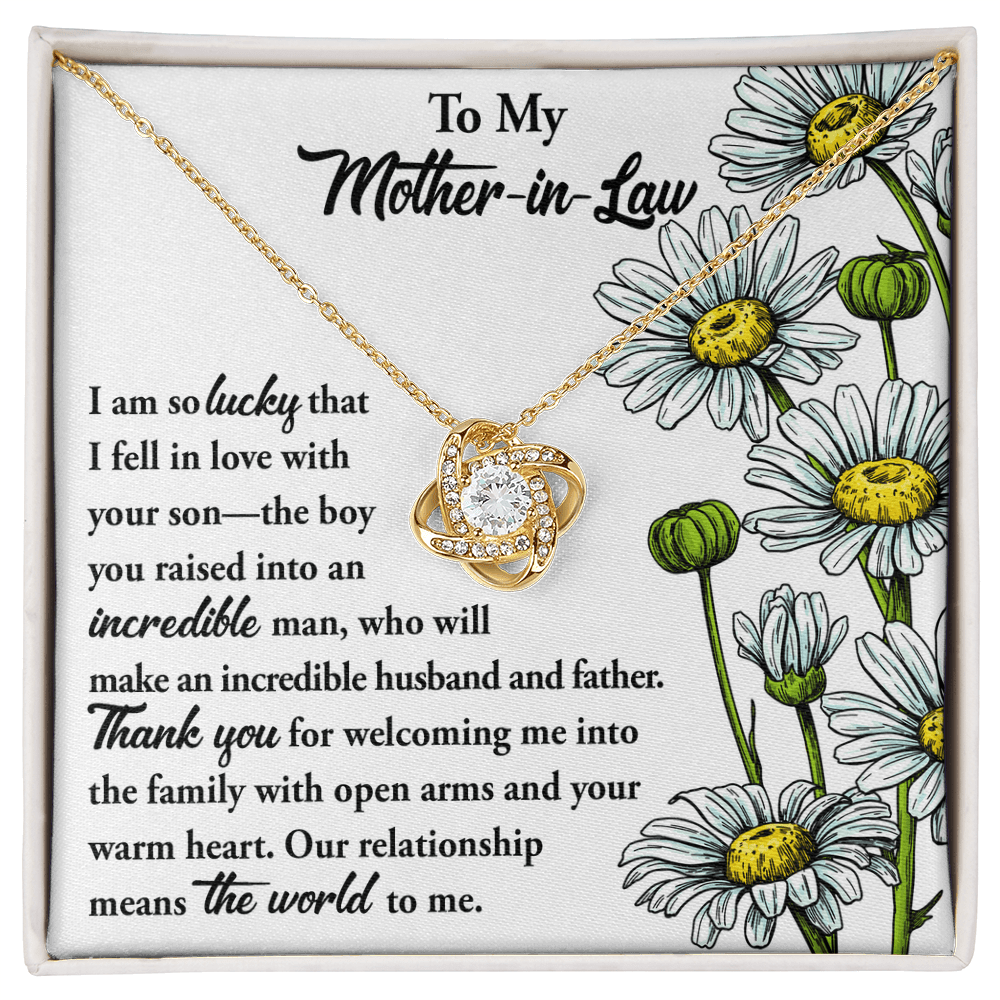 Interlocking Hearts Necklace – Daughter - in - Law to Mother - in - Law Gift - TreasuredTale