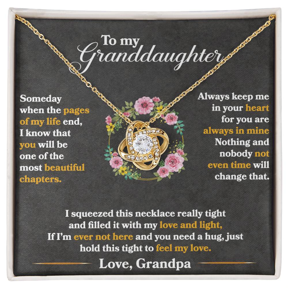 To My Granddaughter, Hold This Tight To Feel My Love - TreasuredTale