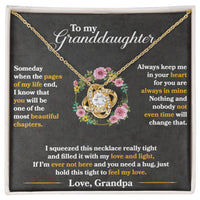 To My Granddaughter, Hold This Tight To Feel My Love - TreasuredTale