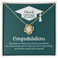 Love Knot Necklace - Go Into The World And Do Well