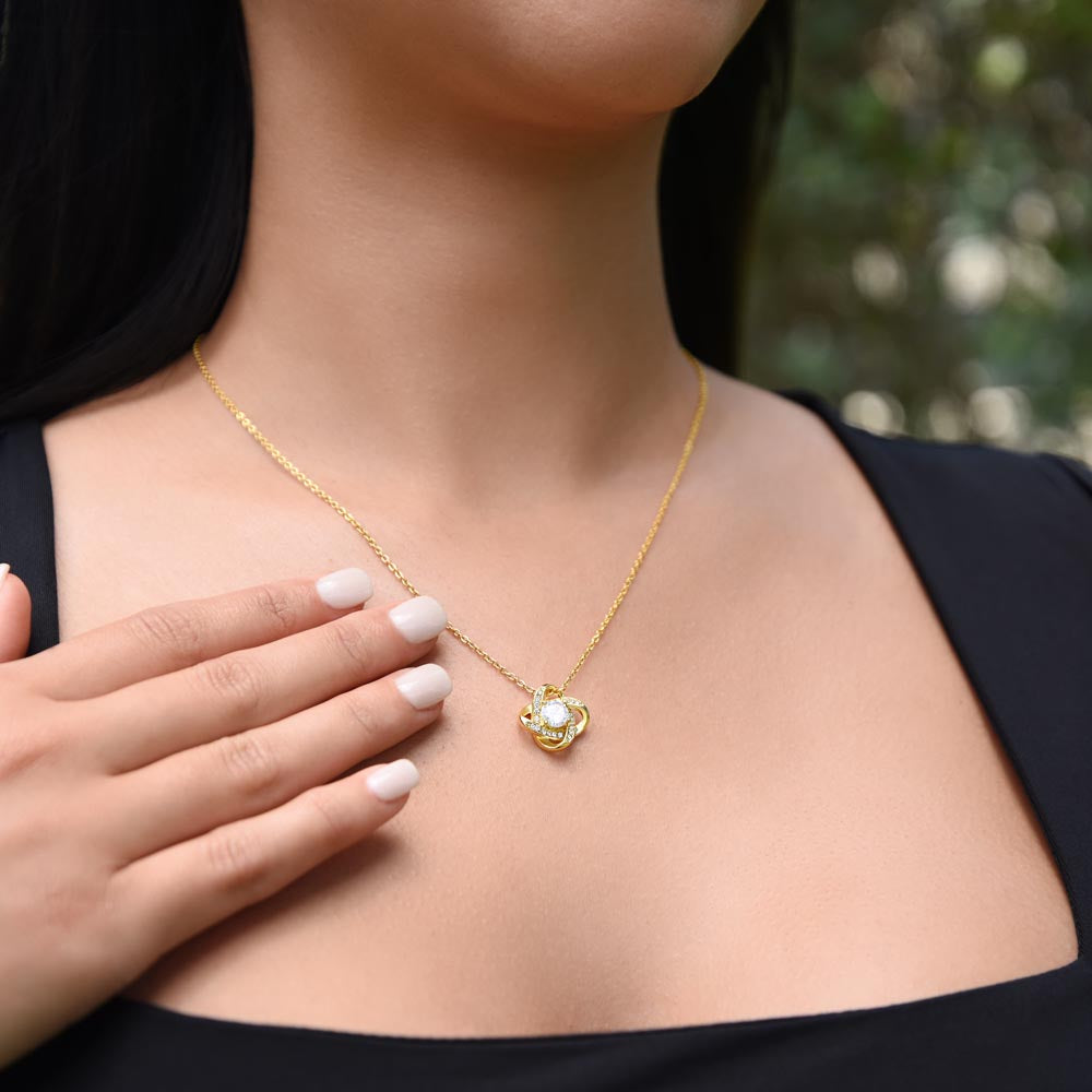 Love Knot Necklace for Mom from Daughter - Mother's Day Gift