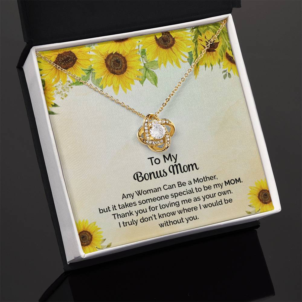 Love Knot Necklace for Stepmother / Bonus Mom