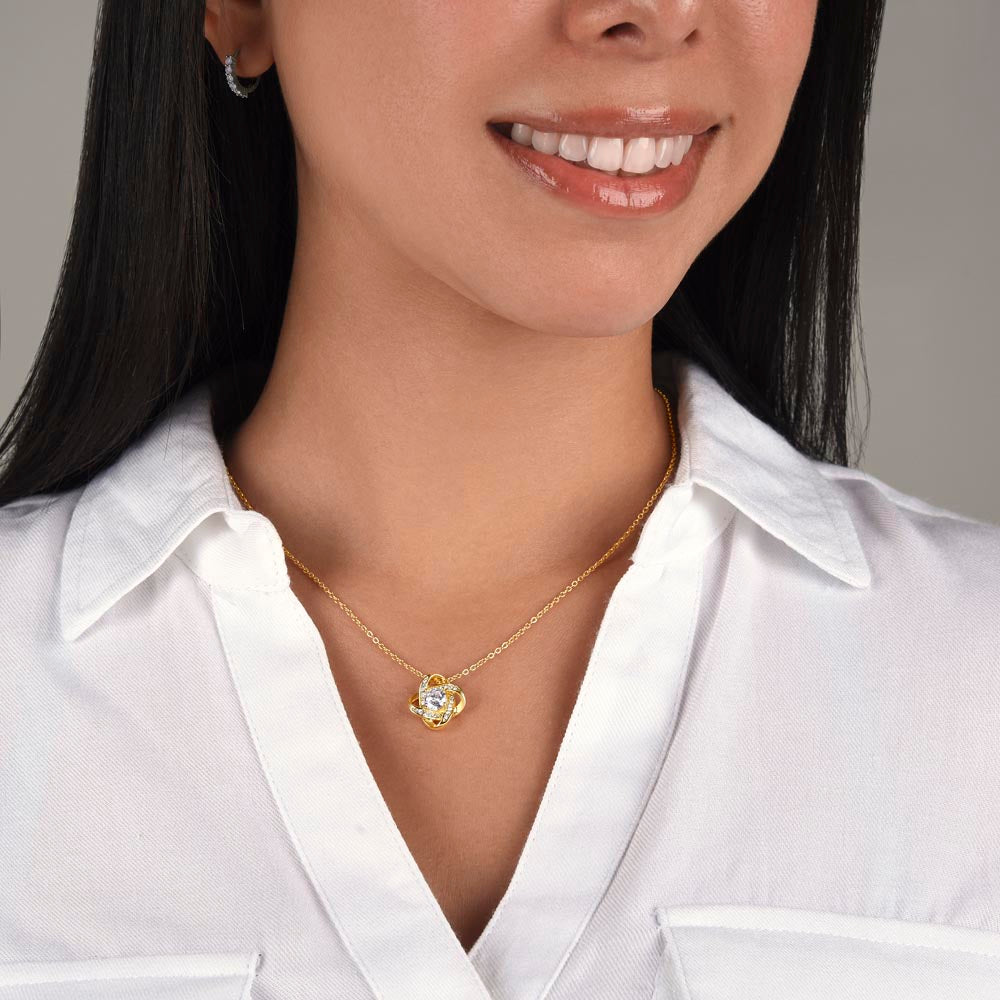 Love Knot Necklace for Mom from Son - Mother's Day Gift - To My Loving Mom
