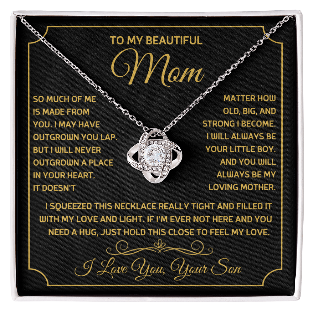 Love Knot Necklace – Gift for Mom from Son - TreasuredTale