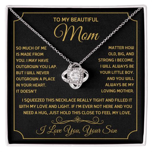 Love Knot Necklace – Gift for Mom from Son - TreasuredTale