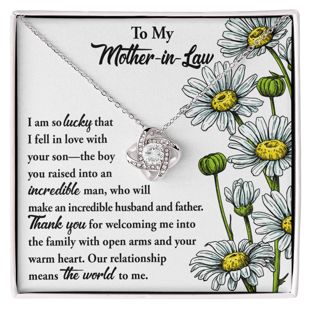 Interlocking Hearts Necklace – Daughter - in - Law to Mother - in - Law Gift - TreasuredTale