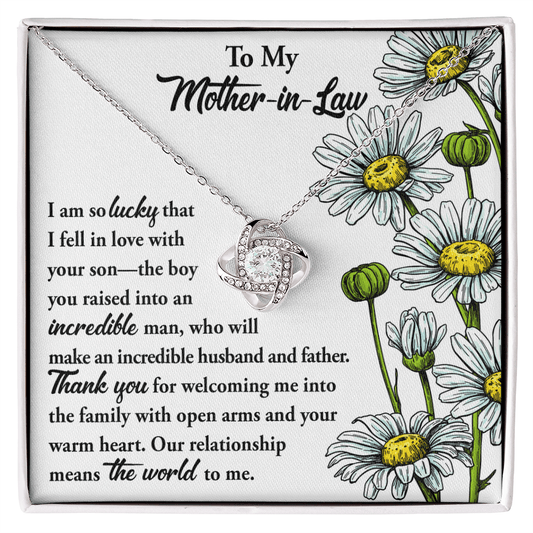 Interlocking Hearts Necklace – Daughter - in - Law to Mother - in - Law Gift - TreasuredTale
