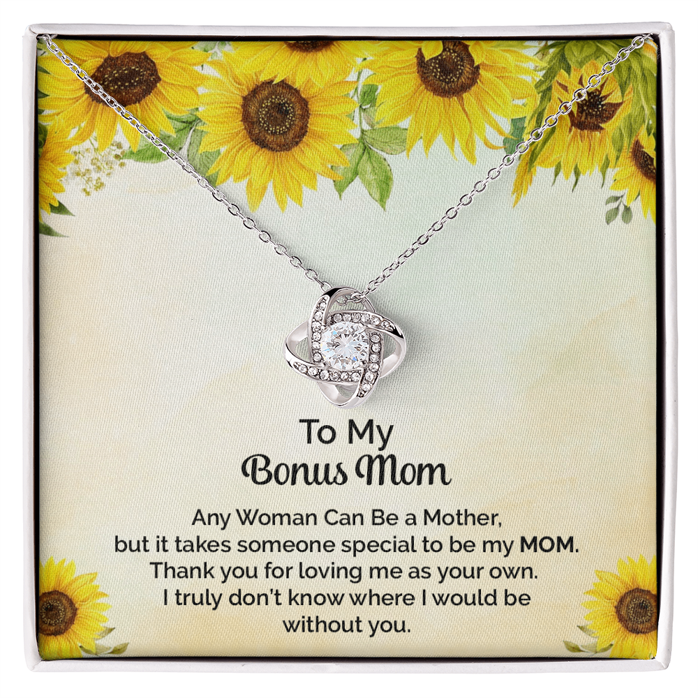 Love Knot Necklace for Stepmother / Bonus Mom - Mother's Day Gift