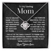 Love Knot Necklace – Loving Mom Gift from Son - TreasuredTale