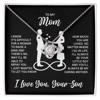 Love Knot Necklace for Mom from Son - Mother's Day Gifr - I Just Wanted to Let You Know
