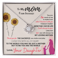 Love Knot Necklace for Mom from Daughter - Mother's Day Gift