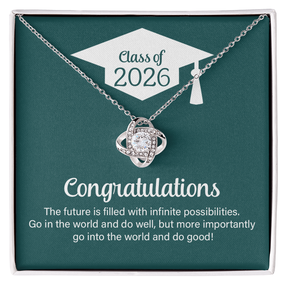 Love Knot Necklace - Go Into The World And Do Well