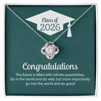 Love Knot Necklace - Go Into The World And Do Well