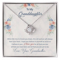 Granddaughter Necklace From Grandma – Love & Pride - TreasuredTale