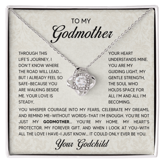 Love Knot Necklace - Godmother - 1 - TreasuredTale