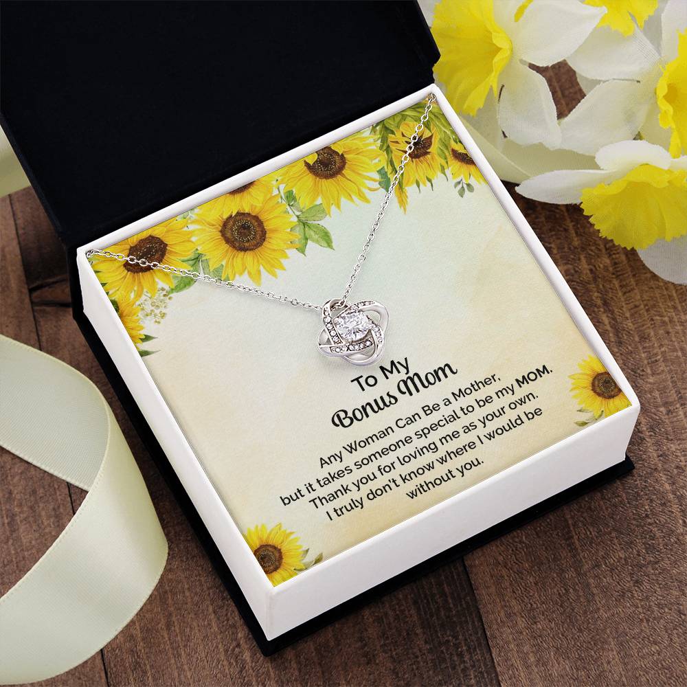 Love Knot Necklace for Stepmother / Bonus Mom