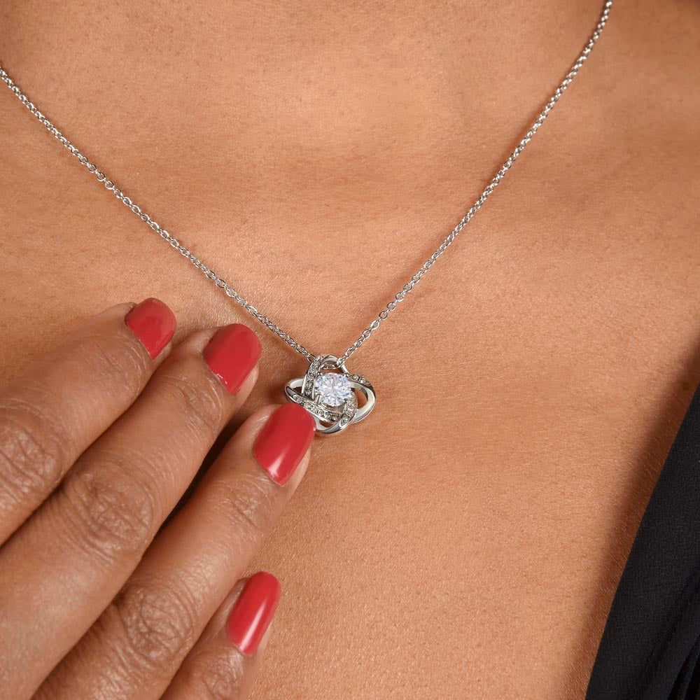 Love Knot Necklace for Mom from Son - Mother's Day Gift - To My Loving Mom
