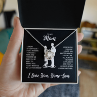 Love Knot Necklace for Mom from Son - Mother's Day Gifr - I Know It's Difficult