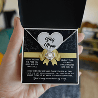 Love Knot Necklace – Funny Dog Mom Gift from Sock - Eating Pup - TreasuredTale