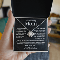 Love Knot Necklace – Loving Mom Gift from Son - TreasuredTale