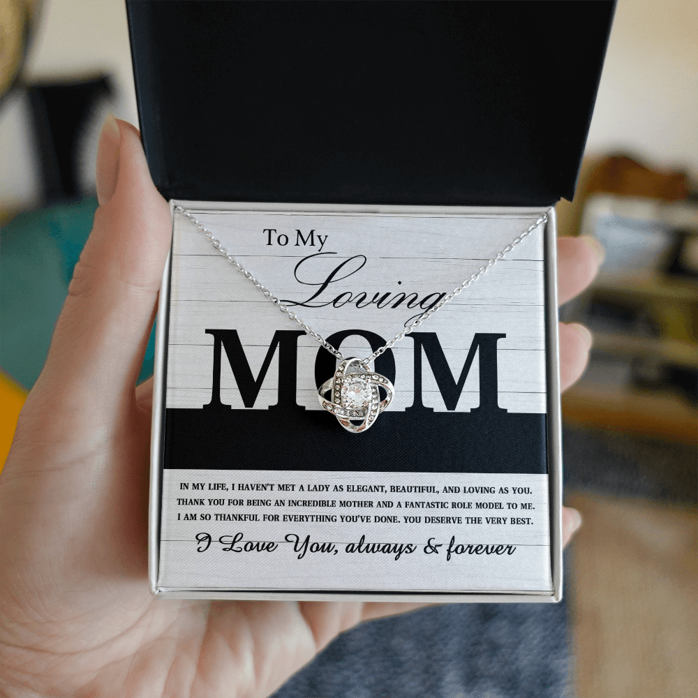 Love Knot Necklace – Gift for a Loving Mom Who's Beautiful, Elegant and Truly Inspiring - TreasuredTale