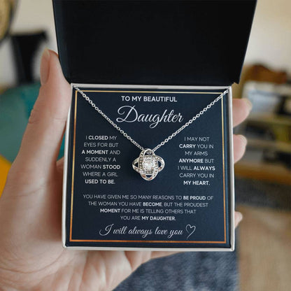 To My Daughter, I Will Always Carry You In My Heart - TreasuredTale