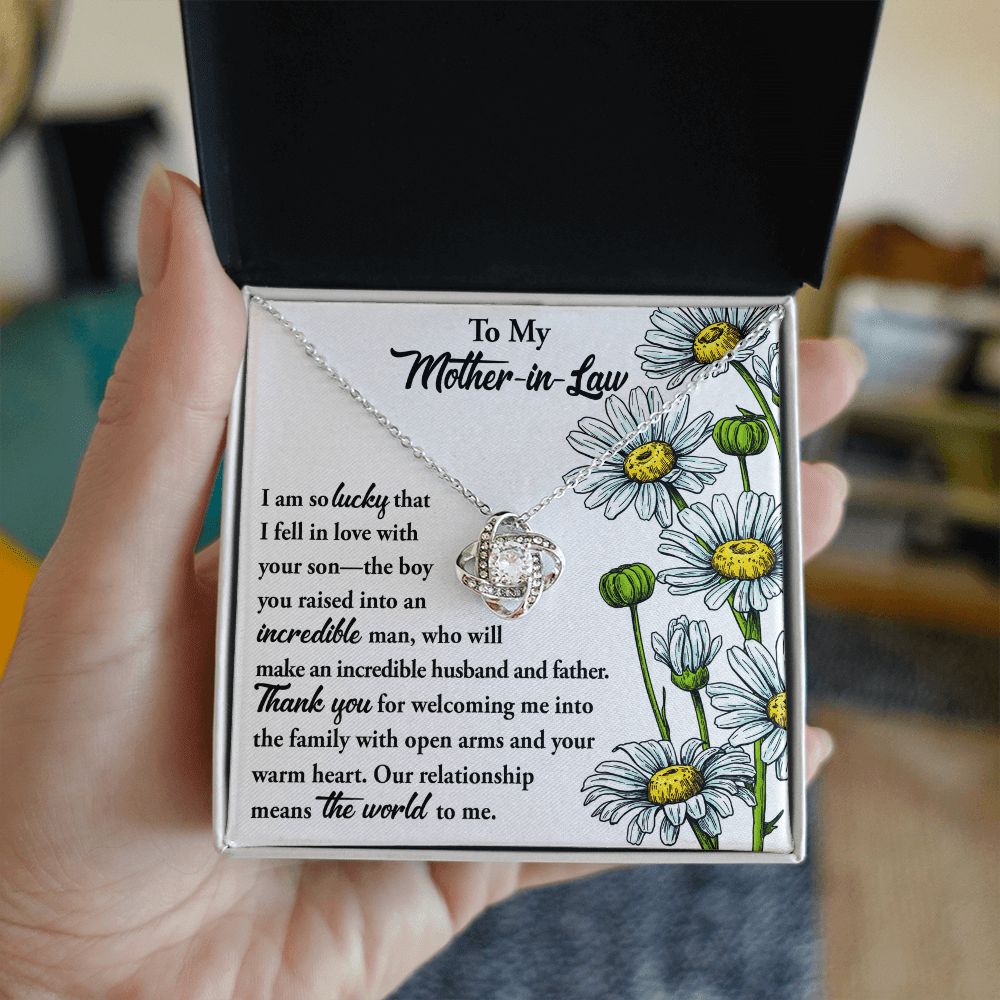 Interlocking Hearts Necklace – Daughter - in - Law to Mother - in - Law Gift - TreasuredTale