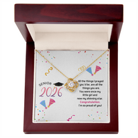 Love Knot Necklace - Senior Graduation, Gift for Daughter