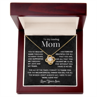 Love Knot Necklace for Mom from Son - Mother's Day Gift - To My Loving Mom