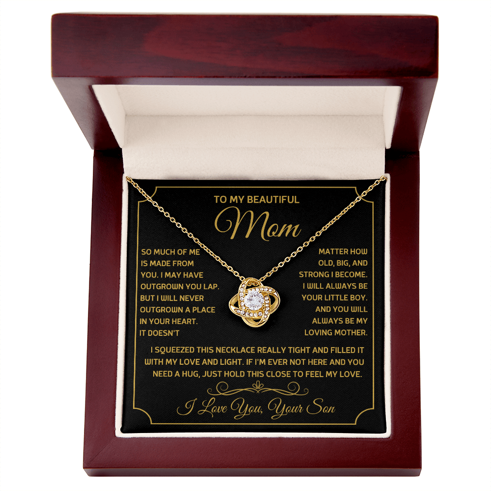 Love Knot Necklace – Gift for Mom from Son - TreasuredTale