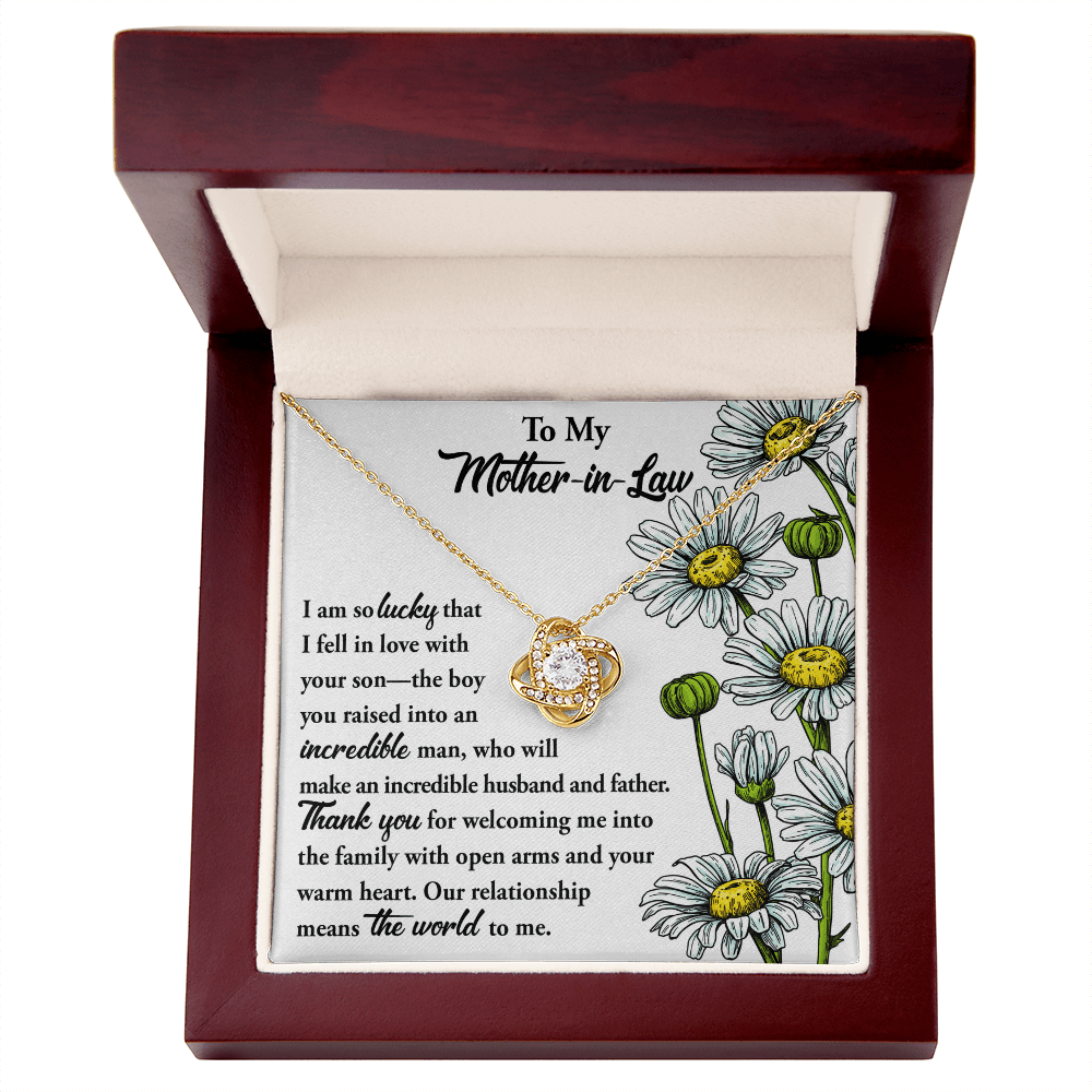 Interlocking Hearts Necklace – Daughter - in - Law to Mother - in - Law Gift - TreasuredTale