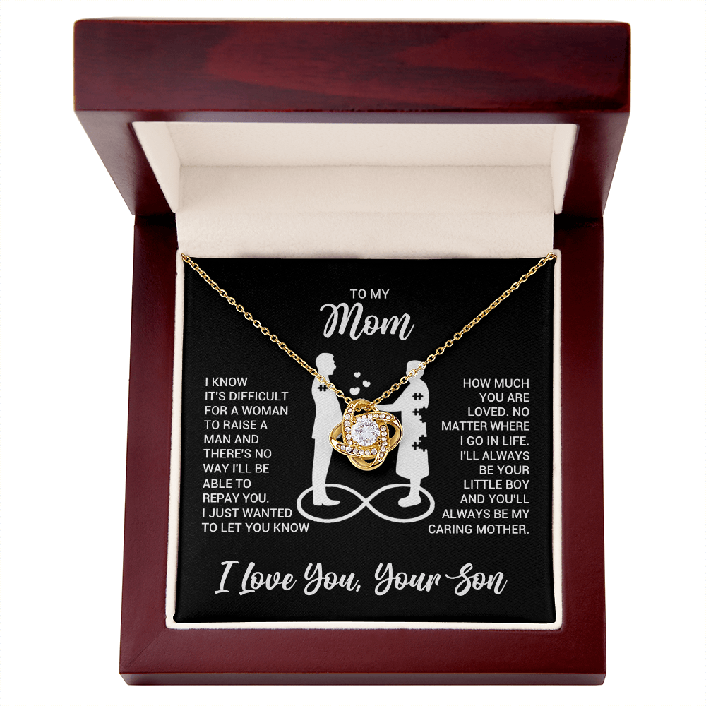 Love Knot Necklace for Mom from Son - Mother's Day Gifr - I Just Wanted to Let You Know