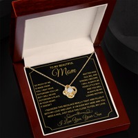 Love Knot Necklace for Mom from Son - Mother's Day Gift - To My Beautiful Mom