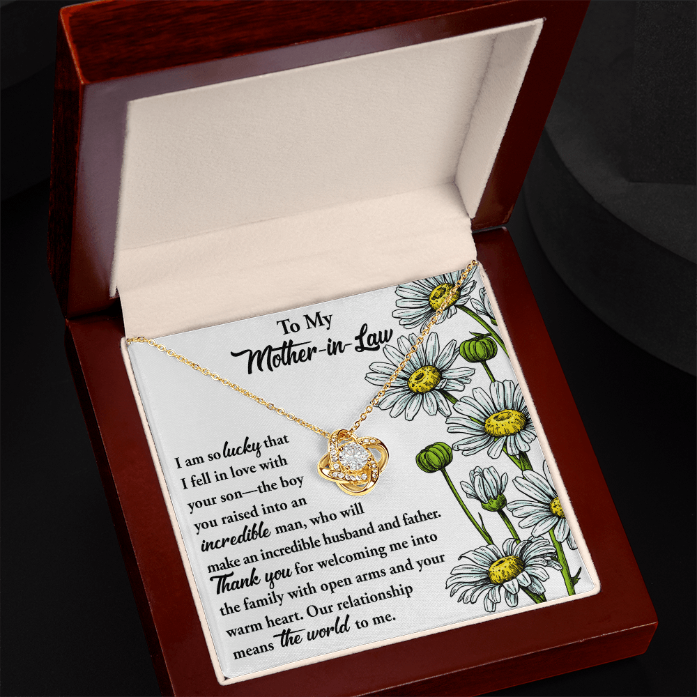 Interlocking Hearts Necklace – Daughter - in - Law to Mother - in - Law Gift - TreasuredTale
