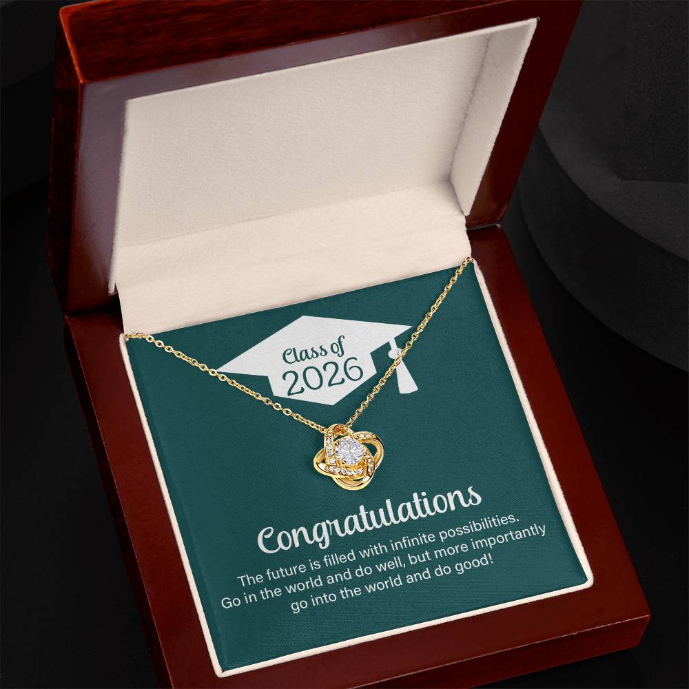 Love Knot Necklace - Go Into The World And Do Well