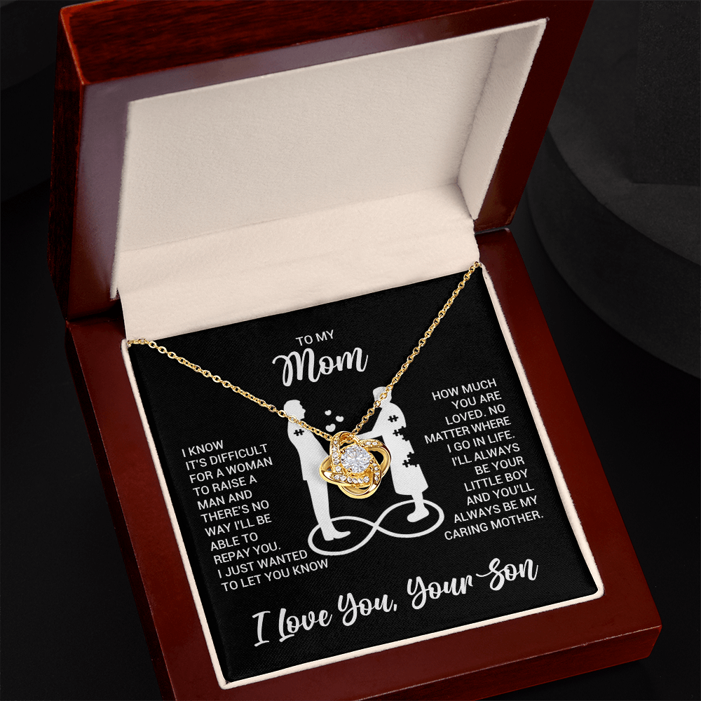 Love Knot Necklace for Mom from Son - Mother's Day Gifr - I Just Wanted to Let You Know