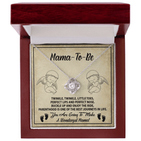 Love Knot Necklace – Gift for Mama - to - Be Celebrating the Start of Motherhood - TreasuredTale