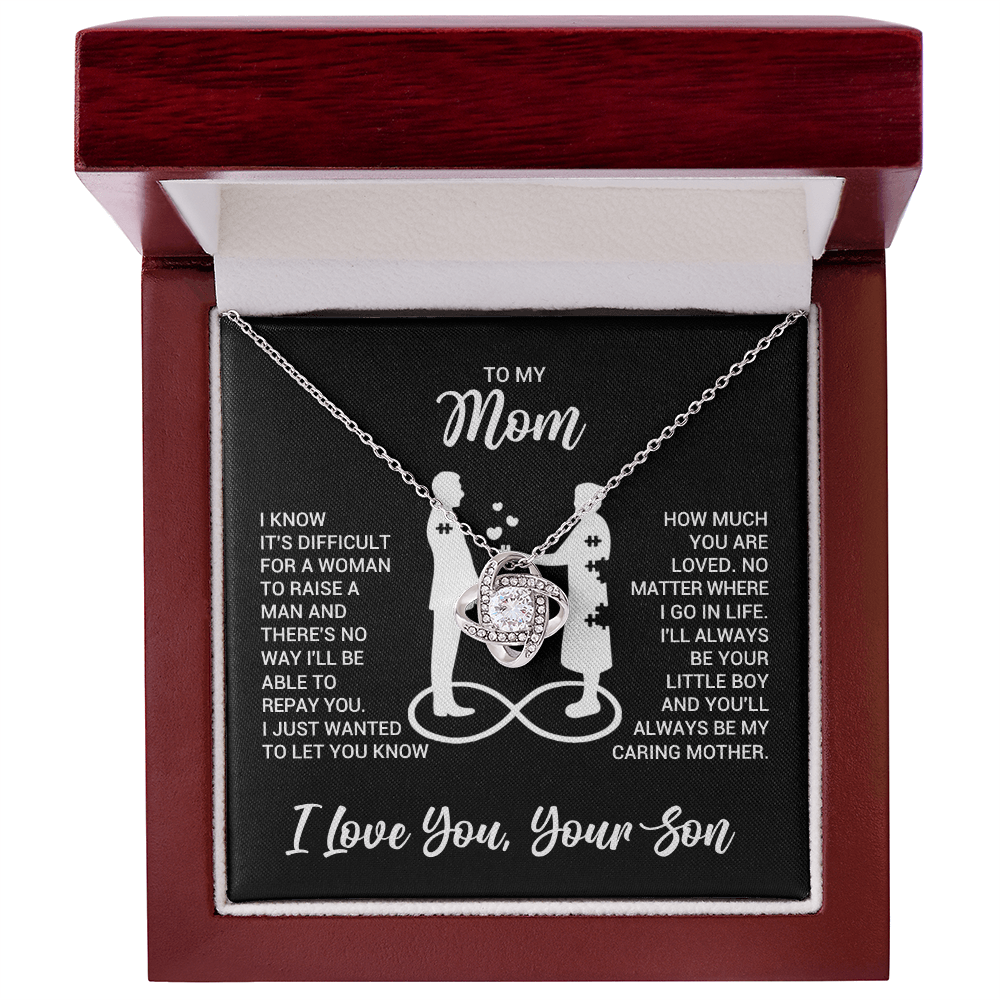 Love Knot Necklace for Mom from Son - Mother's Day Gifr - I Just Wanted to Let You Know