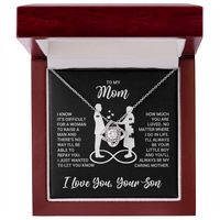 Love Knot Necklace for Mom from Son - Mother's Day Gifr - I Just Wanted to Let You Know